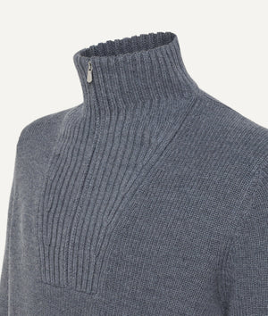 Mock Neck aus Wolle