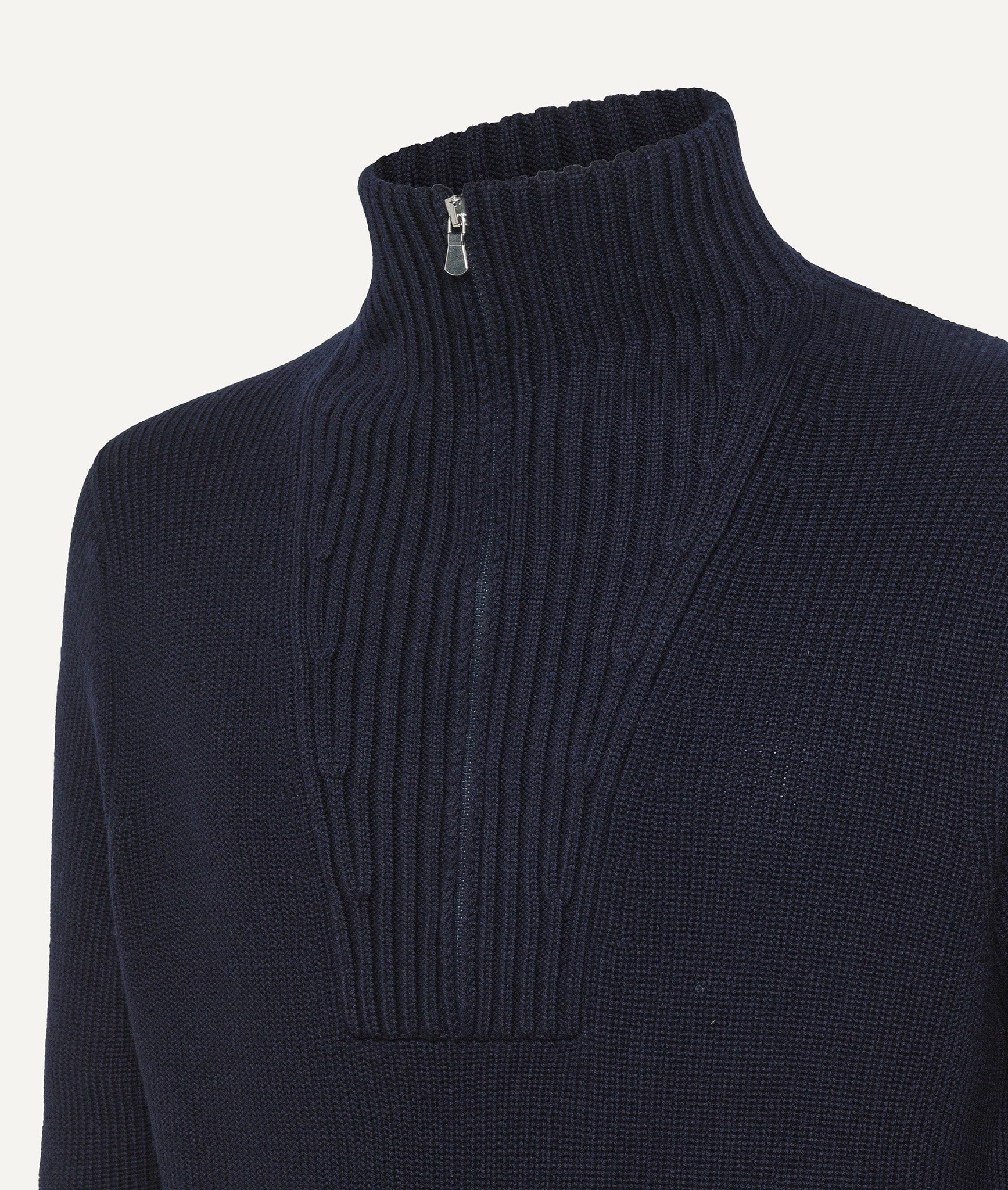 Mock Neck aus Wolle