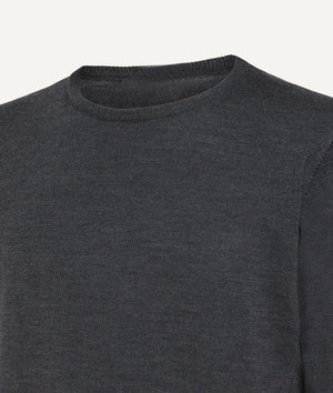 Round Neck in Extrafine Merino Wool