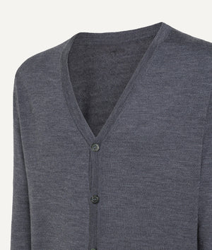 Cardigan in Extrafine Merino Wool