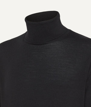 Roll Neck Sweater in Merino Wool