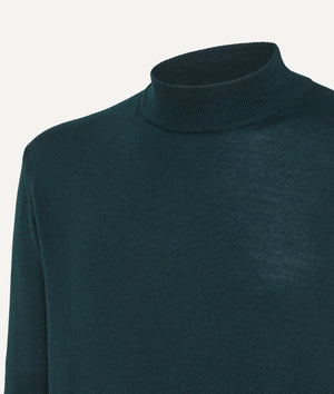 Mock Neck in Extrafine Merino Wool