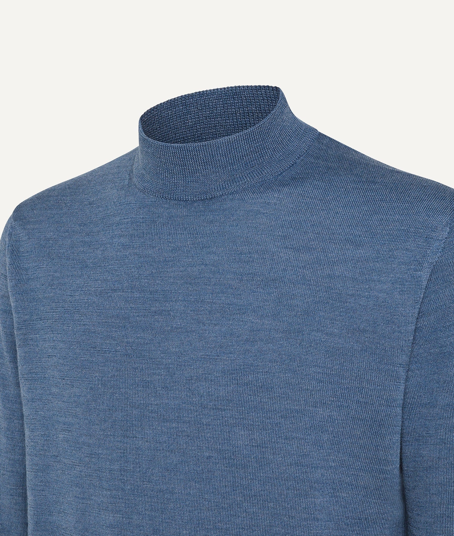 Mock Neck in Extrafine Merino Wool