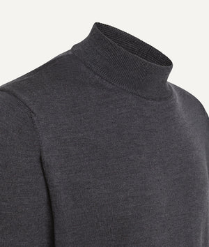 Mock Neck in Extrafine Merino Wool