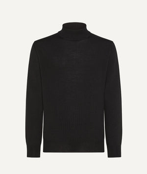 Mock Neck in Extrafine Merino Wool