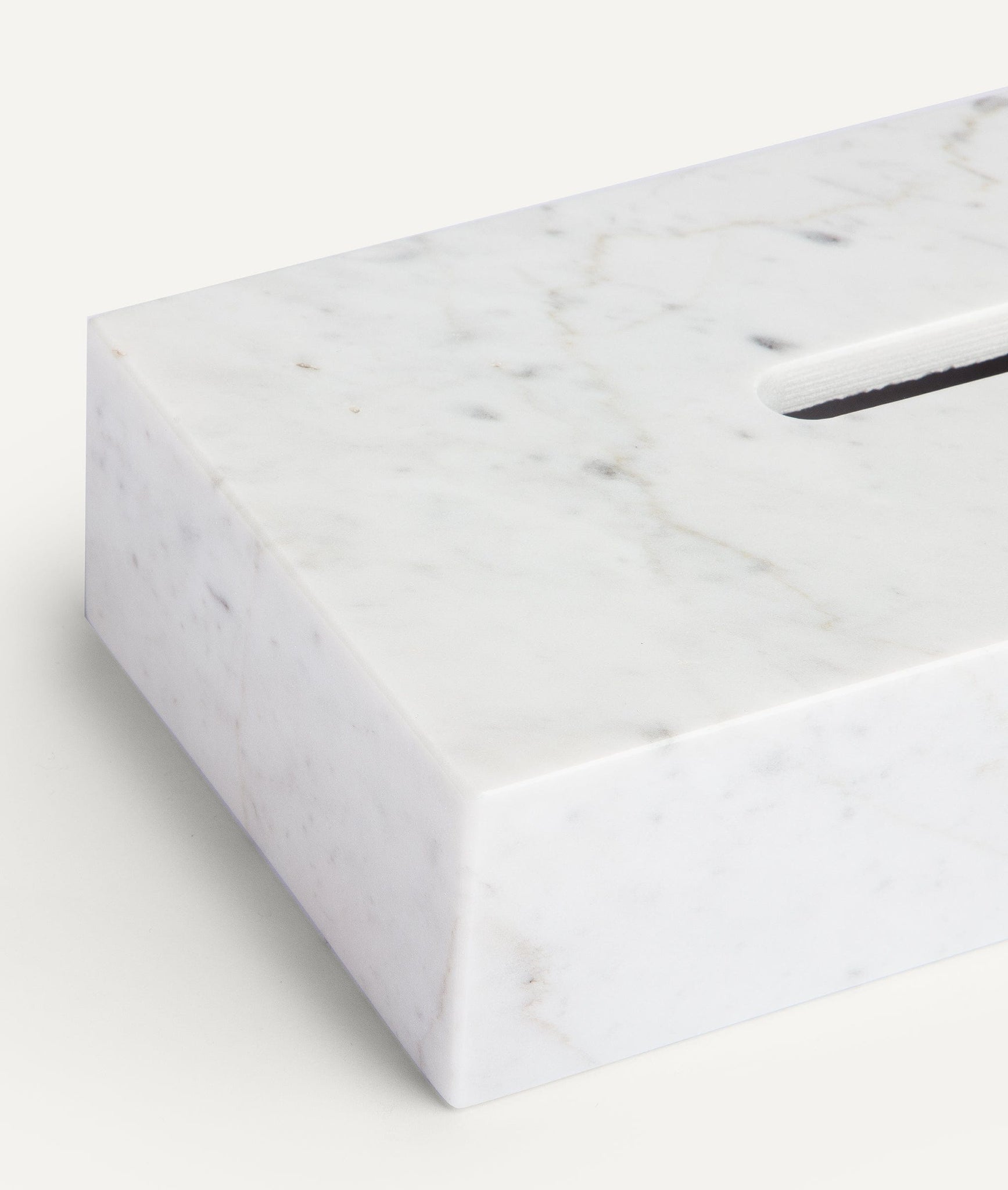 Tissue Box in Carrara Marble