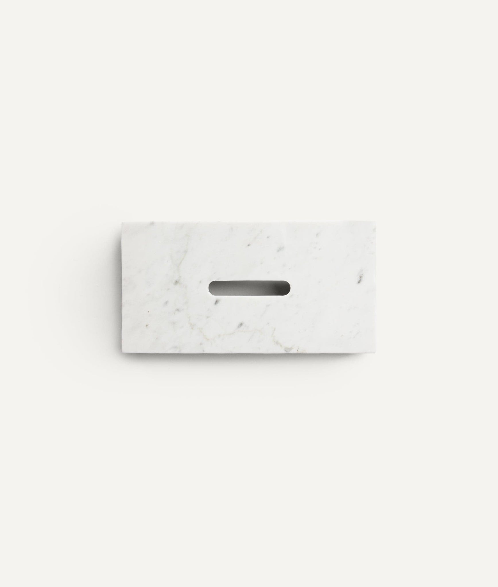 Tissue Box in Carrara Marble