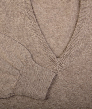 V Neck Sweater in Cashmere