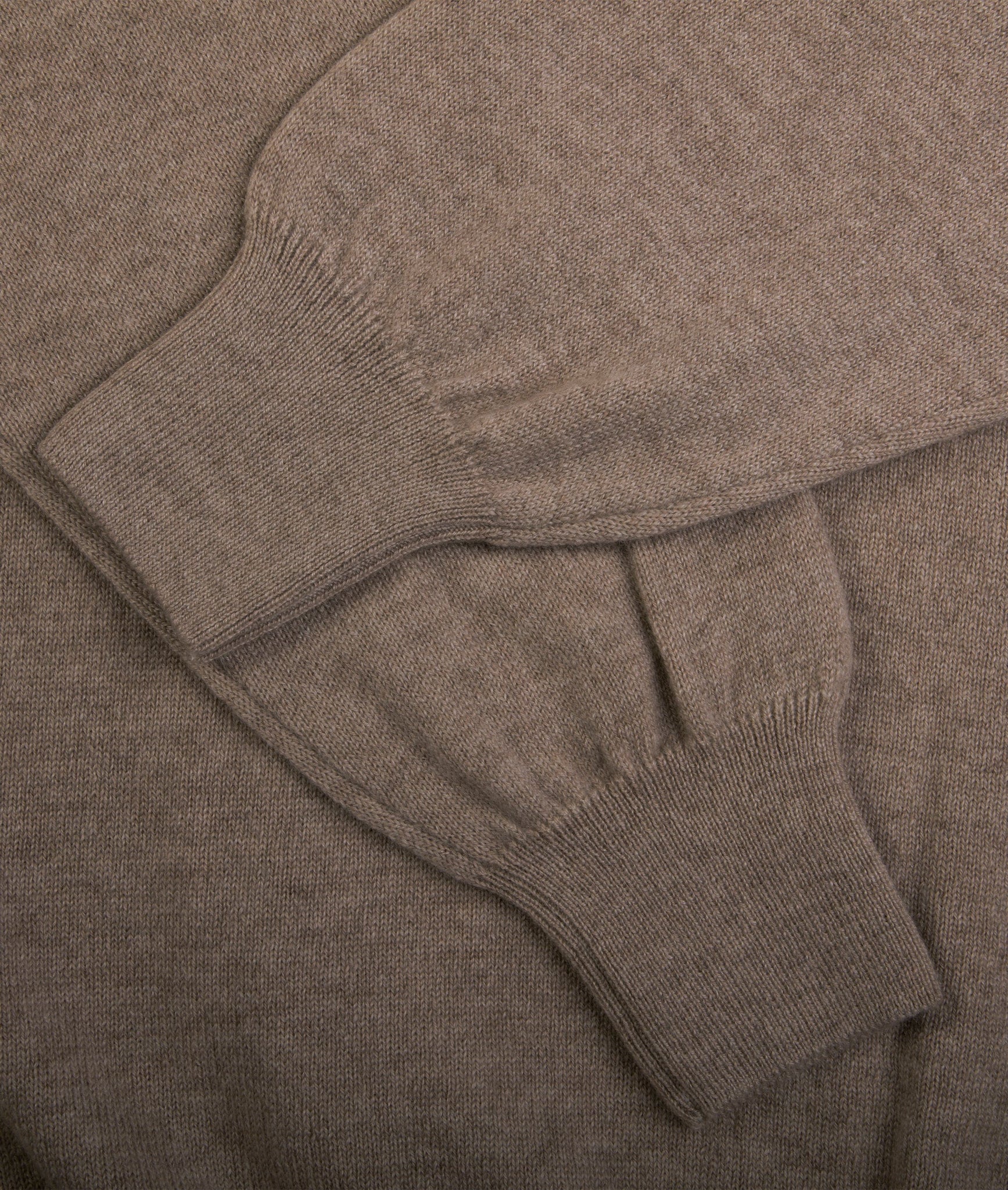 Zip-up Sweater in Cashmere