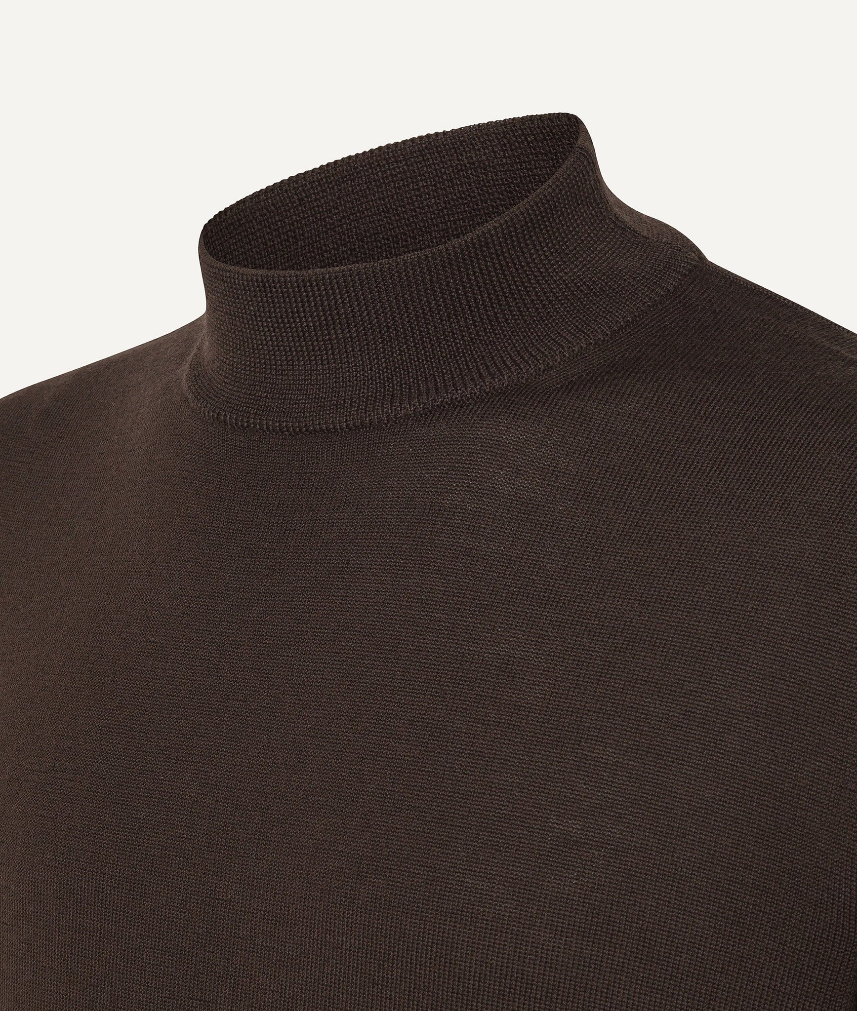 Mock Neck in Extrafine Merino Wool