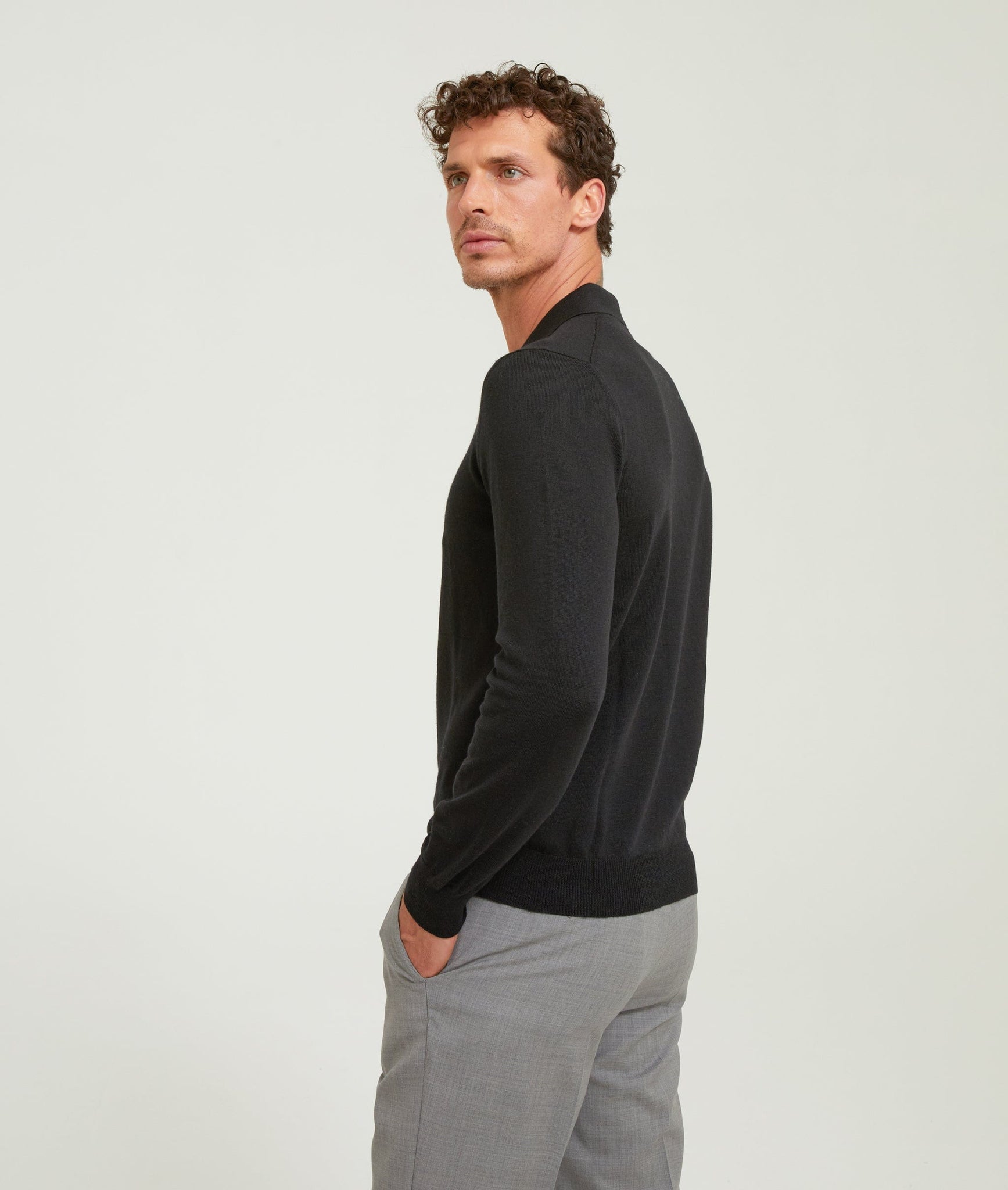 Polo Shirt in Merino Wool