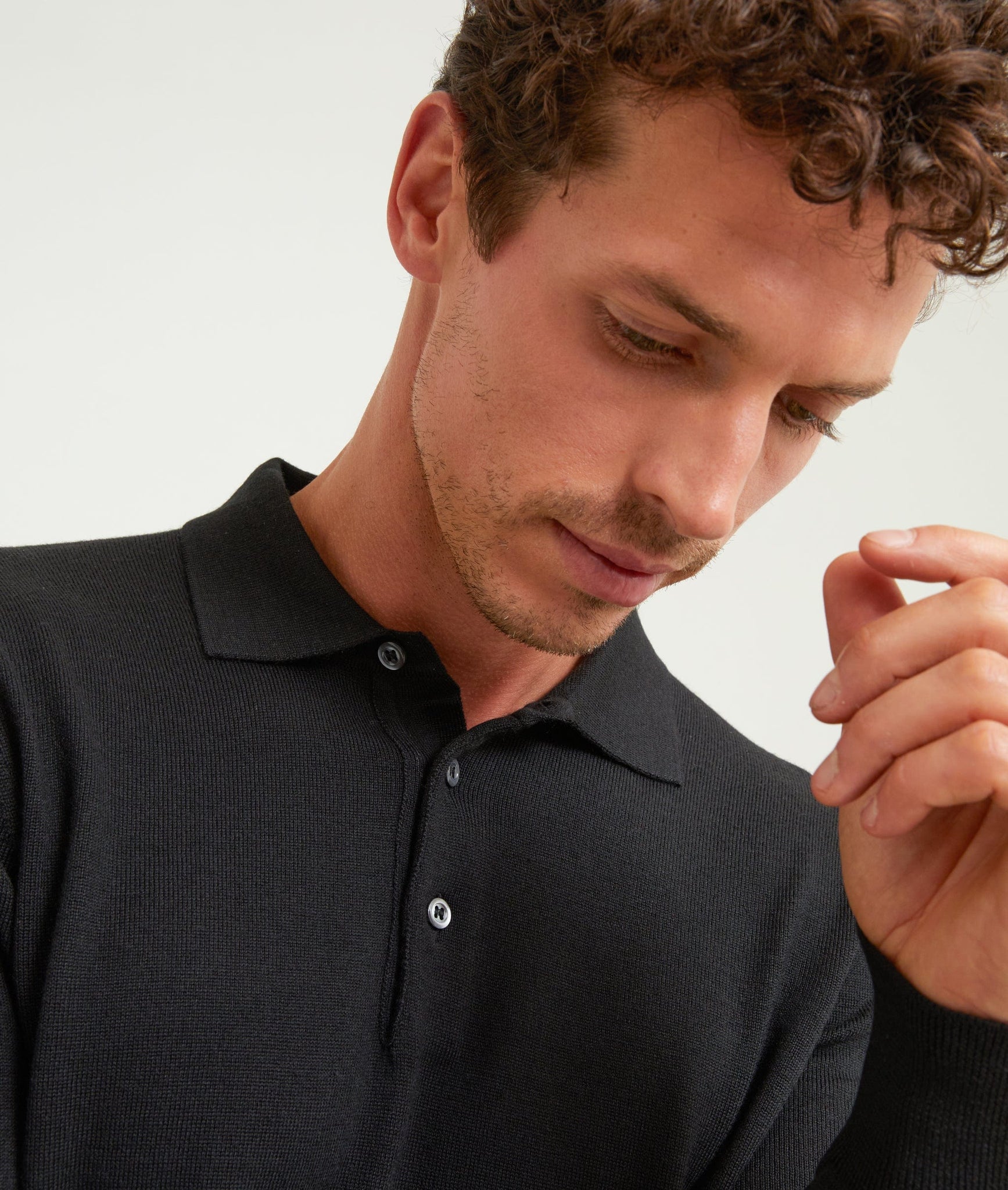 Polo Shirt in Merino Wool