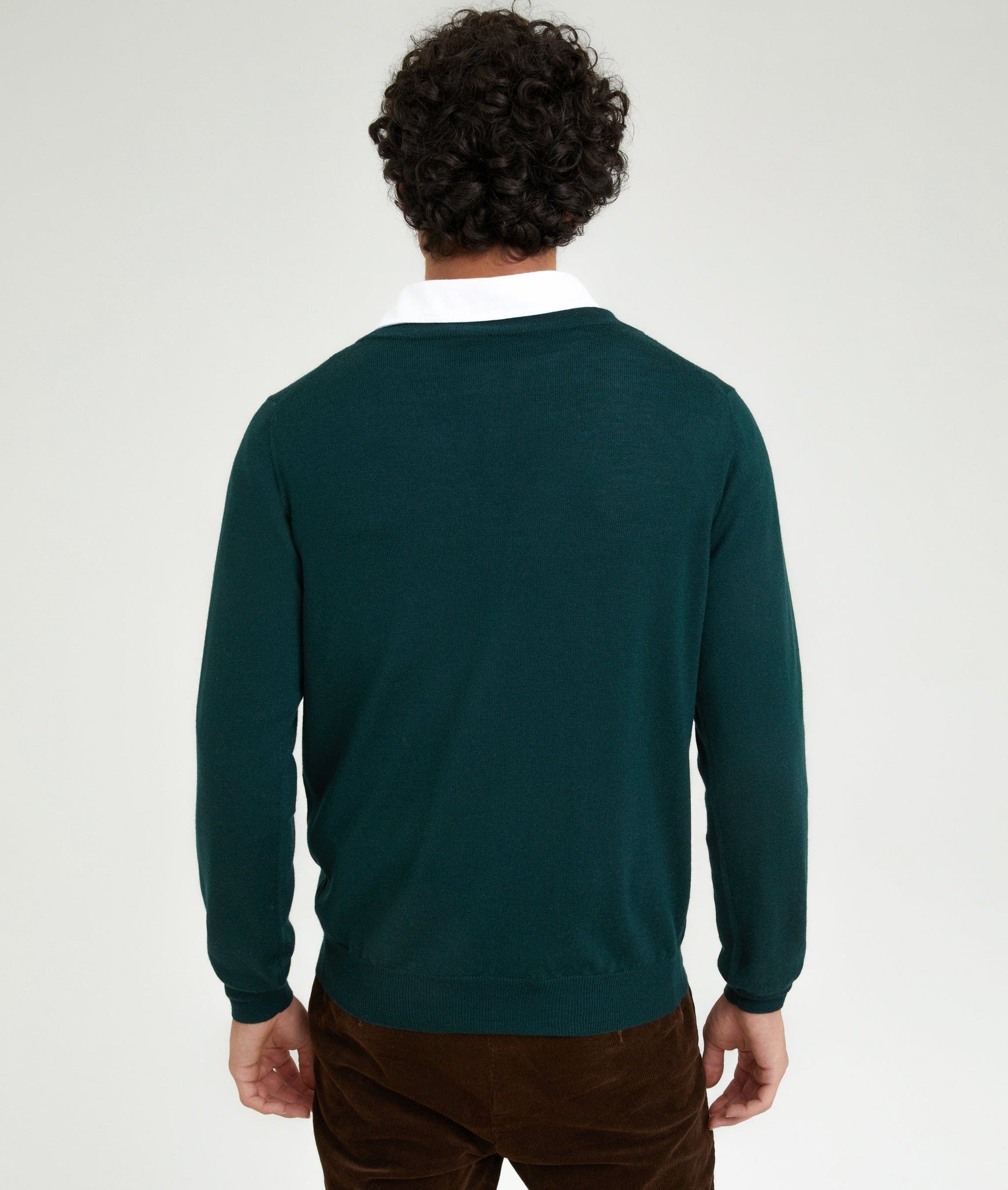 Deep V-Neck Sweater in Cashwool