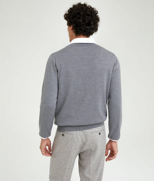 Deep V-Neck Sweater in Cashwool