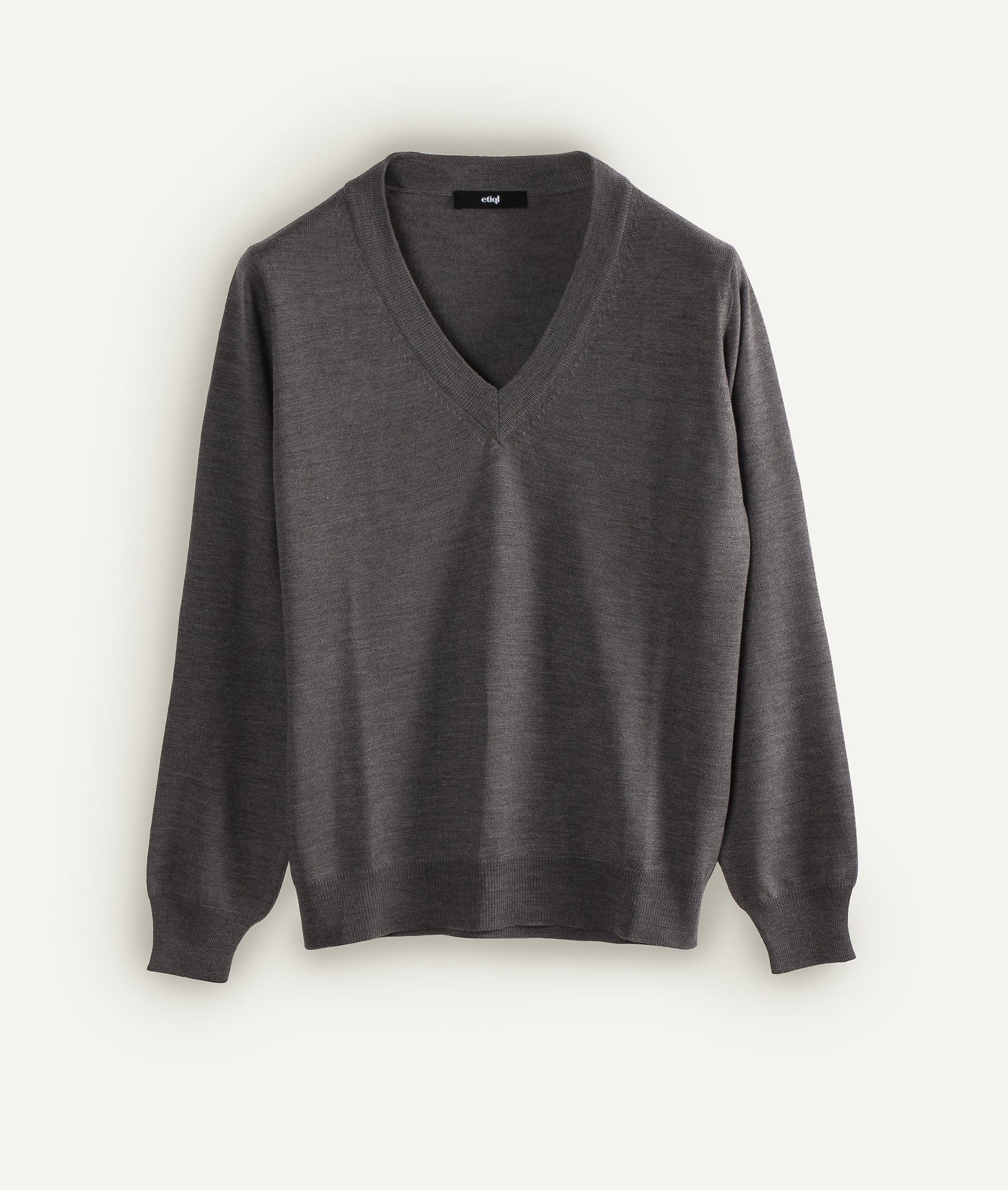 Deep V-Neck Sweater in Cashwool