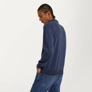 Long Sleeve Polo in Merino Wool